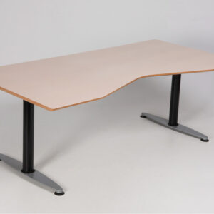 Paustian hæve sænkebord - hvidpigmenteret ahornfinér