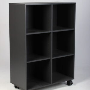 Dencon reol med hjul - antracitgrå laminat