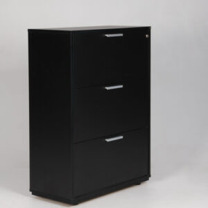 Holmris arkivskuffer til hængemapper - sort laminat