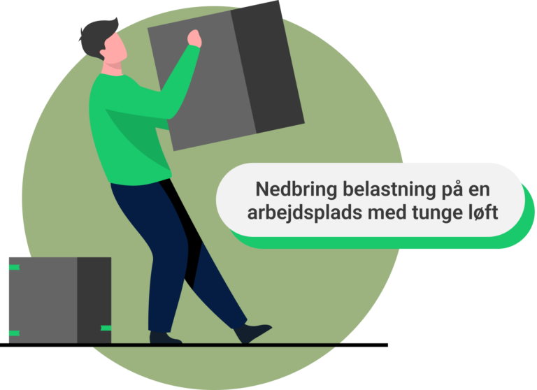 Nedbring belastning på en arbejdsplads med tunge løft