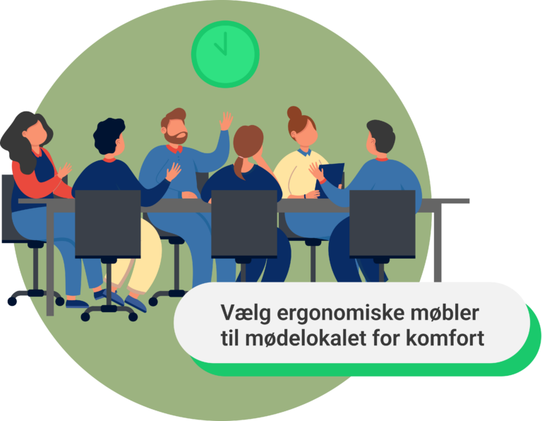 Møbler til mødelokalet