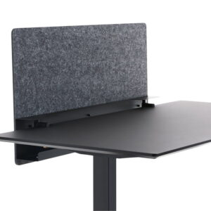 APTO PLUS bordskærm med kabelbakke 110 cm - sort/grå