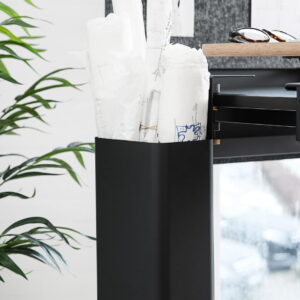 APTO PLUS papirkurv til bordmontering - sort