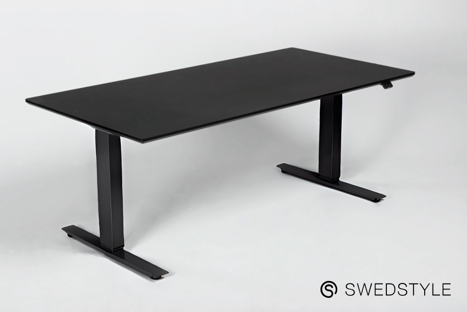 Swedstyle Thor hæve-sænkebord sort stel