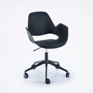 Houe - FALK m. hjul - Konferencestol - Sort - Plast - Sort