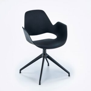Houe Falk konferencestol med drejestel - sort plast