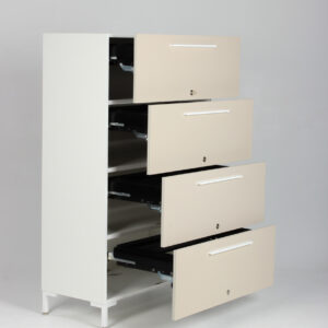 Rumas arkivskuffer til hængemapper - hvid/beige