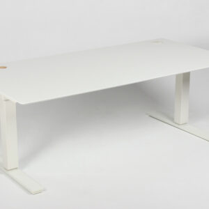 Hæve sænkebord - hvid laminat