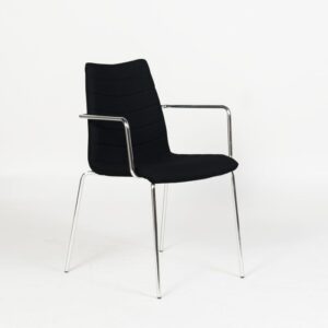 Chairsupply F40 konferencestol m. armlæn - sort mirage