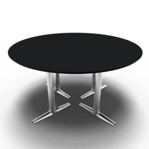 Fumac Switch konferencebord - sort HPL laminat ø140 cm