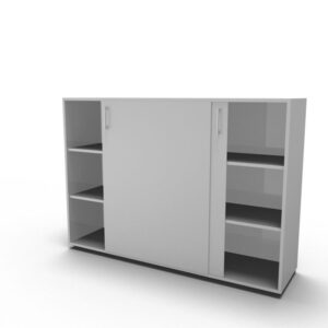 Fumac - Jive - Skydedørsskab - Lysegrå - Lys grå - 113 - 116 - 42