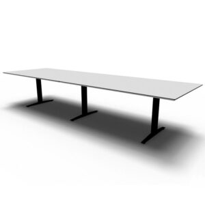 Fumac Square konferencebord - lysegrå HPL laminat