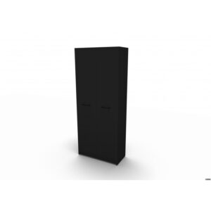 Fumac - Jive - Skab - Sort - Decor laminat - Løs sokkel - 187 - 78 - 42 - Uden lås