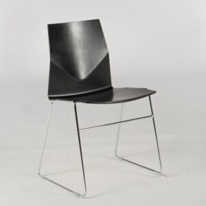 Four Design FourCast kantinestol - Sort m. medestel