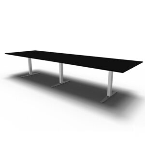 Fumac Square konferencebord - sort laminat