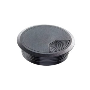 Roset til kabelgennemføring - sort ABS-plast