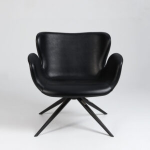 Ventus Rondo 19001 loungestol - sort PU-læder