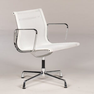 Eames Vitra EA108 konferencestol med drejestel - hvid mesh