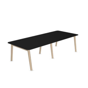 Narbutas Nova Wood konferencebord - sort nano-laminat/ask