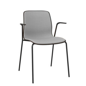 Savir Design Gate Reflect 5000 konferencestol med armlæn - sort/grå Cura