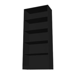 Narbutas Choice reol med 5 rum - sort decor laminat