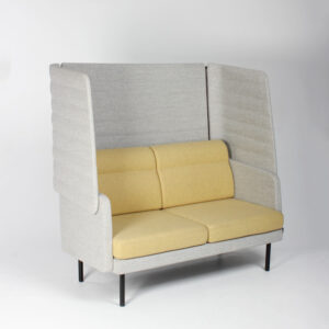 Narbutas ARCIPELAGO sofa med akustikvægge - lys gul/lys grå