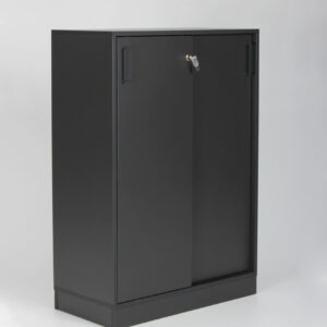 Narbutas Choice skab med skydelåger og lås - antracitgrå decor laminat