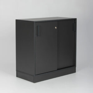 Narbutas Choice skab med skydelåger og lås - antracitgrå decor laminat