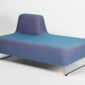 LK Hjelle UGO 202 loungesofa med venstre ryglæn - blålilla steelcut trio