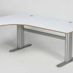 Montana Djob venstrevendt hæve sænkebord - hvid laminat