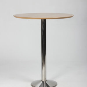 Højt cafébord - egelaminat/krom