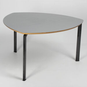 Mødebord - grå laminat med MDF-kant