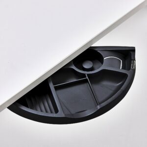 Svingbar pennebakke - sort polyethylen