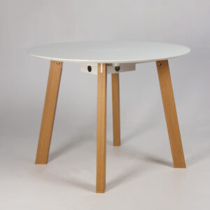 Højt cafébord - hvid laminat