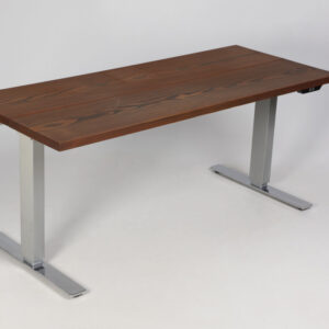 GUBI GOS2 hæve-sænkebord - mørkbejdsede planker