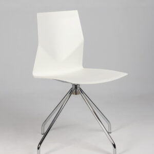 Four Design FourOne konferencestol med drejestel - hvid plast