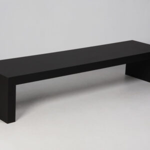 Bænk/loungebord - sort laminat