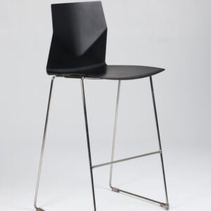 Four Design FourCast barstol - sort plast/krom