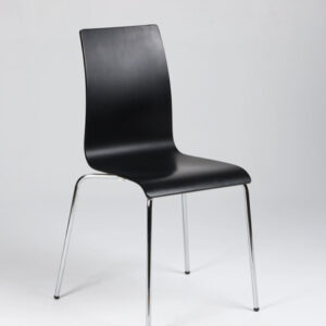 Stabelstol - sortmalet krydsfinér