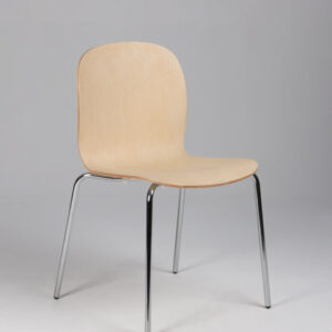 Kantinestol - hvidpigmenteret birkekrydsfinér