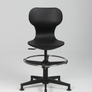 Savir Design Gate Student stol med fodring - sort PP