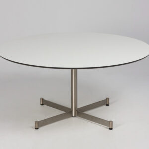 Zeta Furniture loungebord - hvid laminat med sort kant