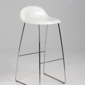 GUBI 3D barstol - hvid plast