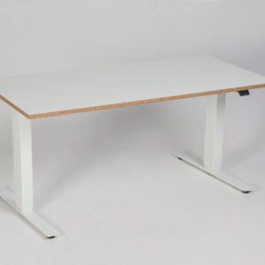 Swedstyle hæve sænkebord - hvid laminat med MDF-kant