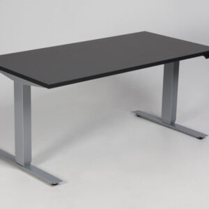 Swedstyle hæve sænkebord - antracitgrå laminat/gråt stel