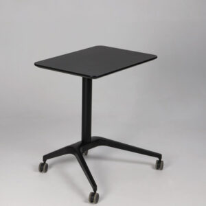 Hæve sænkebord med gasfjeder - sort laminat