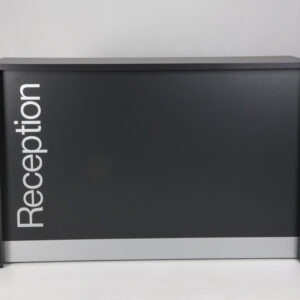 Receptionsskranke med nøgleskab - antracitgrå laminat