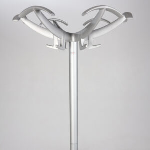 Rexite stumtjener med 6 knager - mat grå