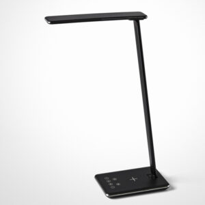 Matting Singapore bordlampe med mobiloplader - sort