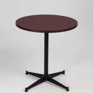 Profim 5182 cafébord - bordeaux linoleum/sort stel